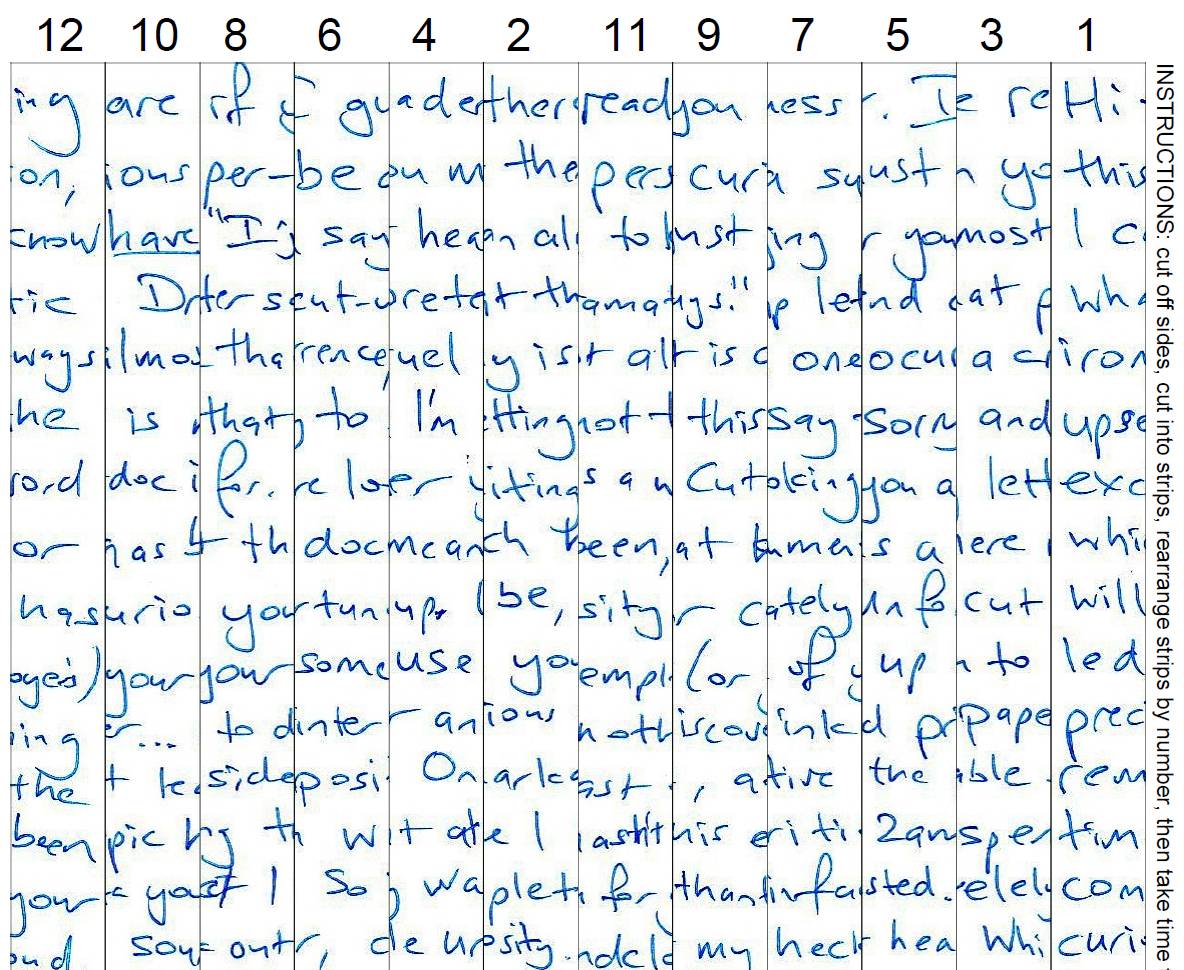 Cutdoc sample document